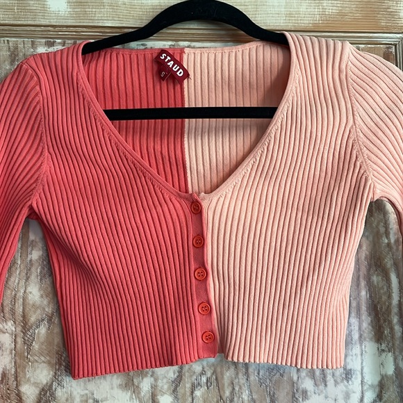 Staud Manon Cropped Cardigan - S - Picture 4 of 7